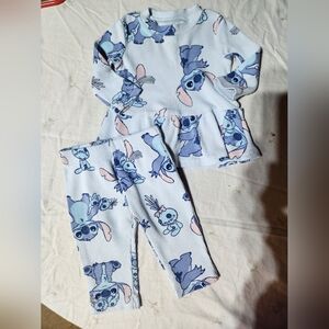 Disney Blue and Pink Stitch Pajama Set
